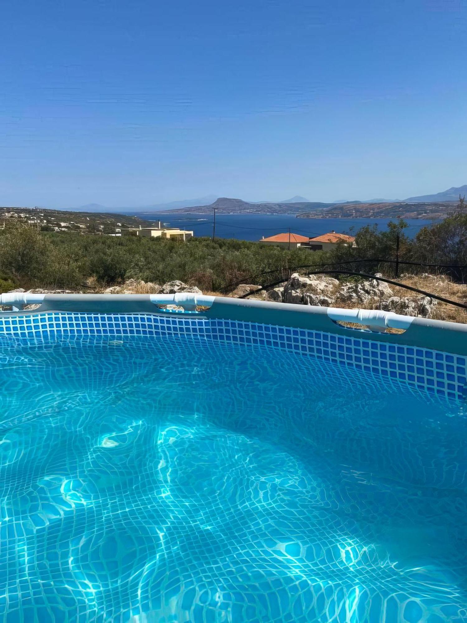Souda Bay View With Private Pool Near Chania City 외부 사진